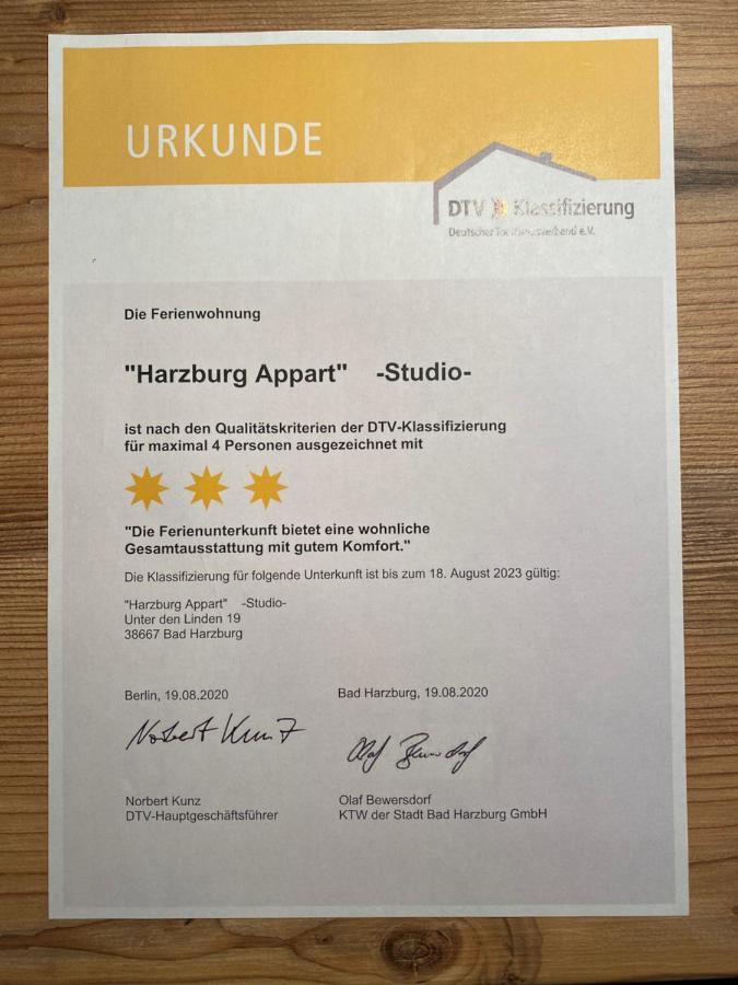 Apartmán Harzburg Appart Unter Den Linden 19 Bad Harzburg Exteriér fotografie